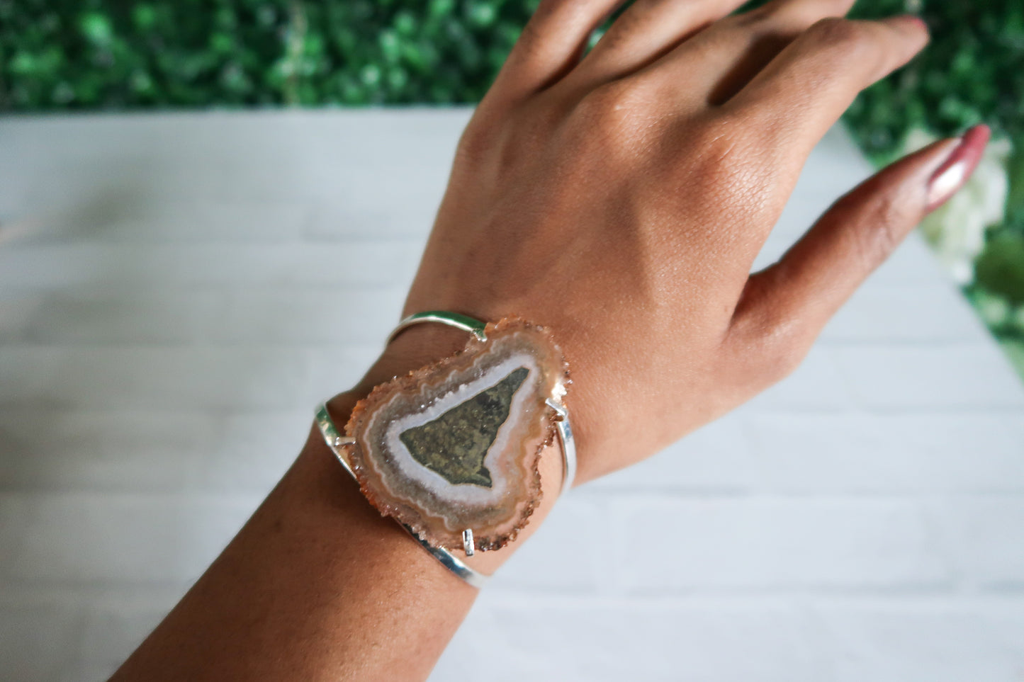 Amethyst Stalactite Cuff Bracelet #6