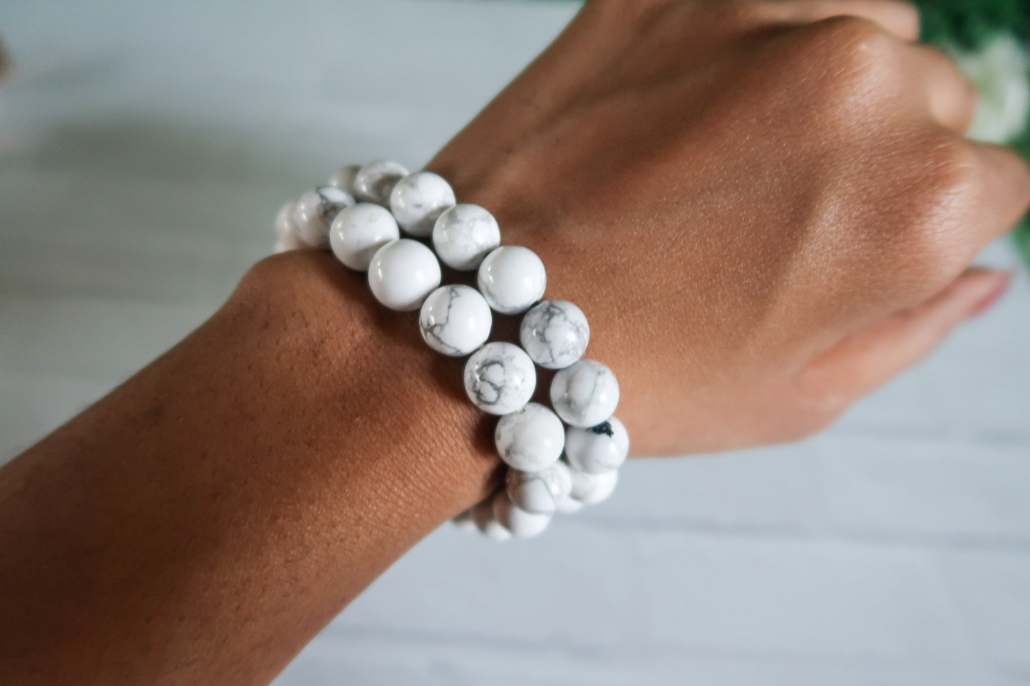 Howlite Beaded Bracelet