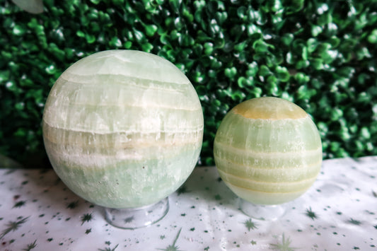 Pistachio Calcite Sphere