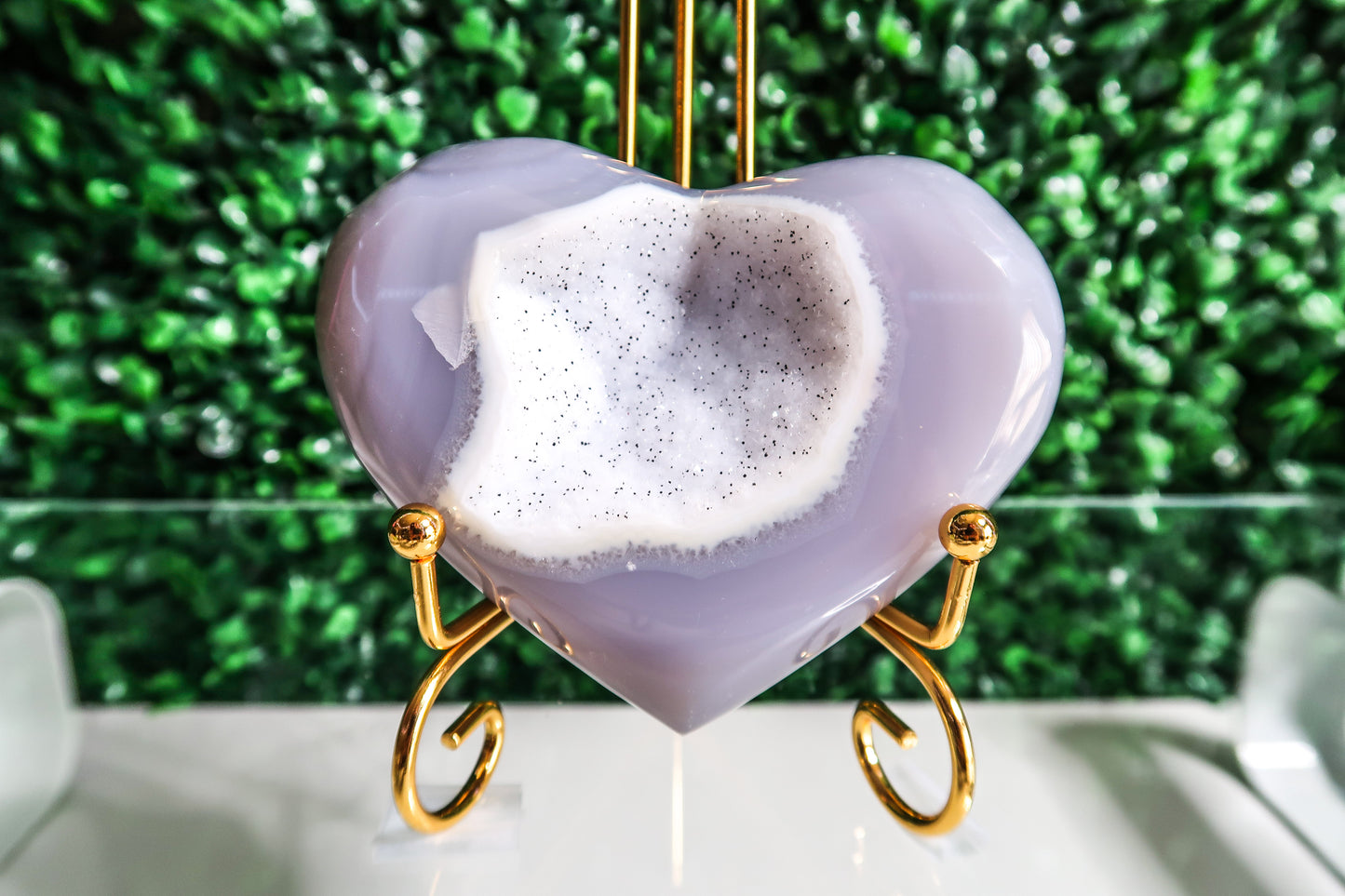 Sugary Agate Heart Crystal