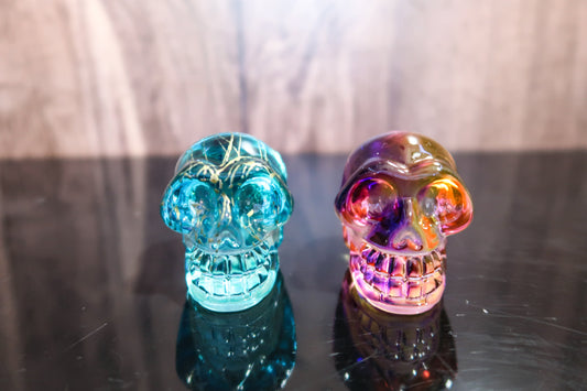 Candy-Colored Glass Skulls