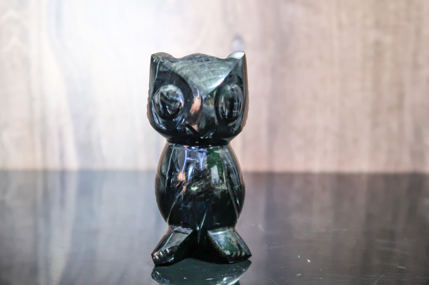 Obsidian Gold Sheen Owls