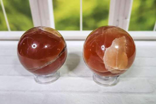 Golden Honey Calcite Spheres