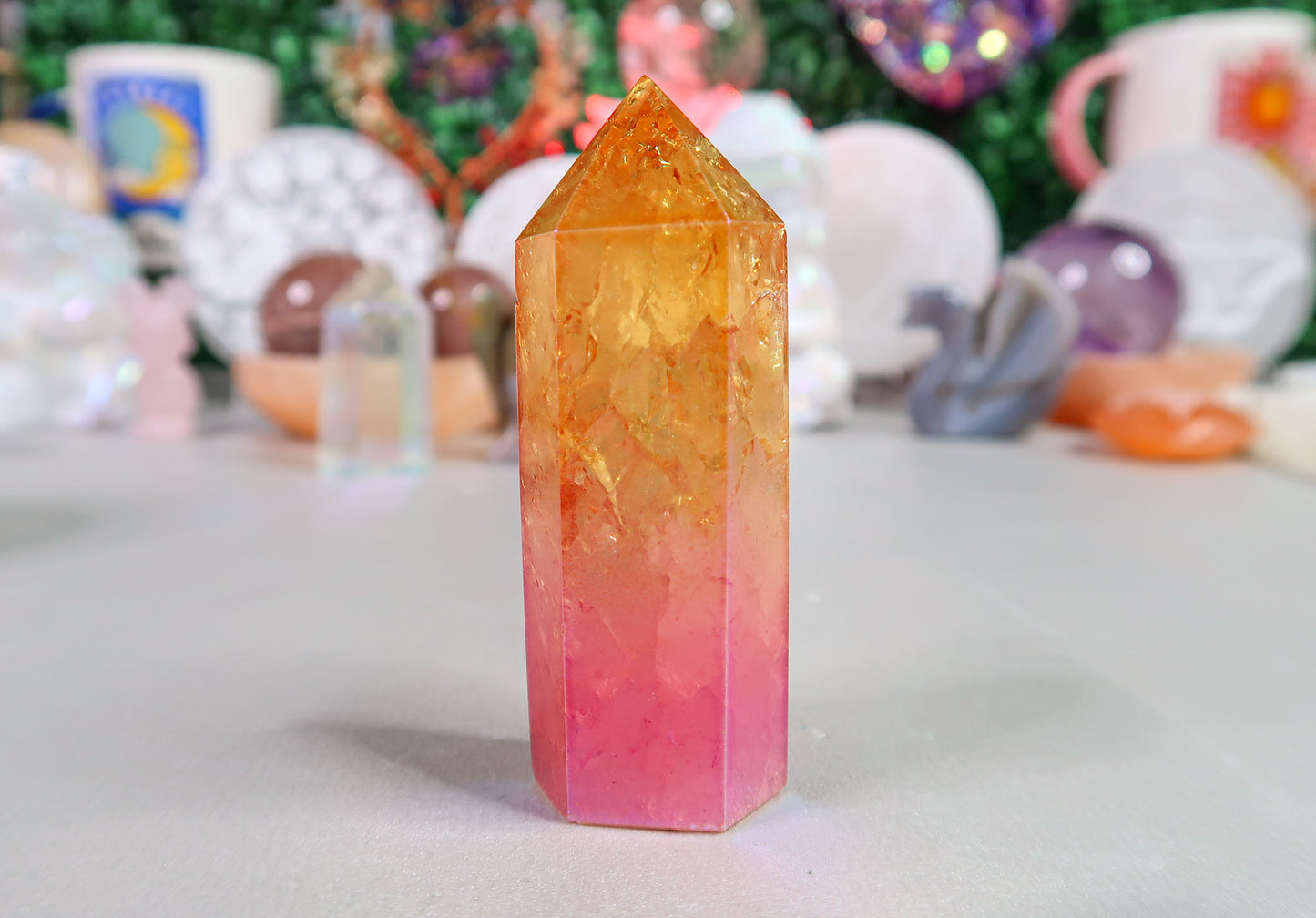 Aura Ombre Crackle Quartz Towers