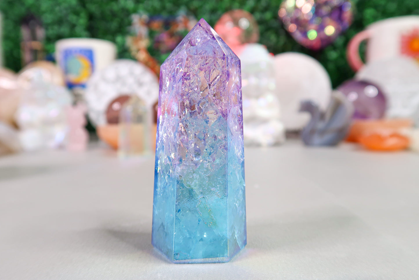 Aura Ombre Crackle Quartz Towers