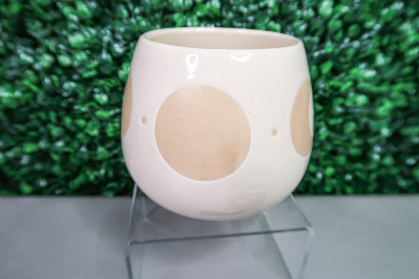 Round Moon Phase Mug with Mini Rose Quartz Tower