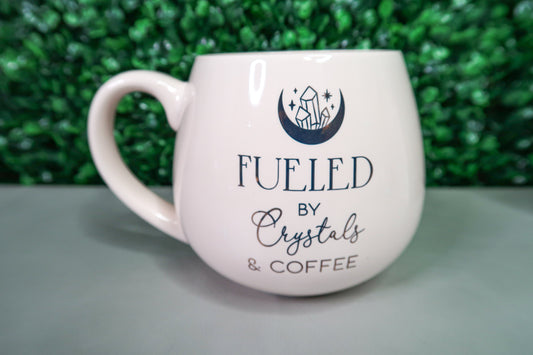 Fueled By Crystals & Coffee Rounded Mug