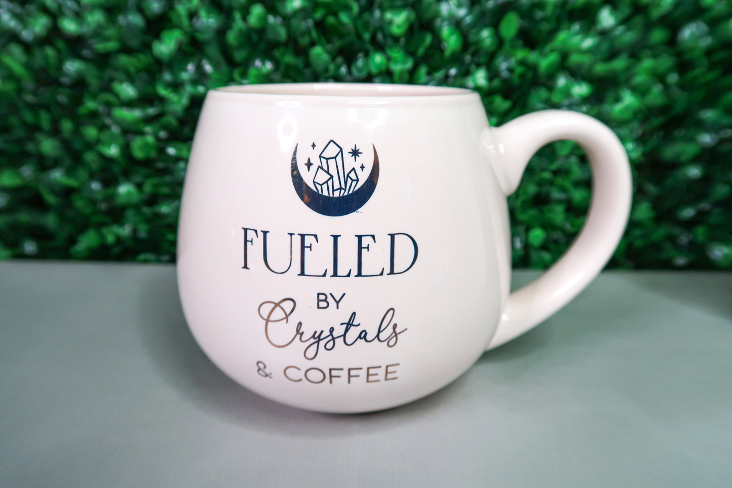 Fueled By Crystals & Coffee Rounded Mug