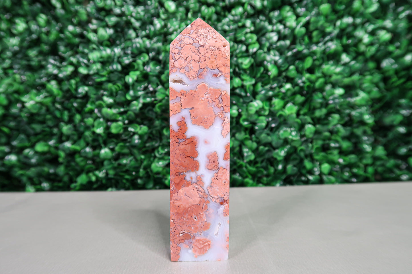 Druzy Pink Agate Towers