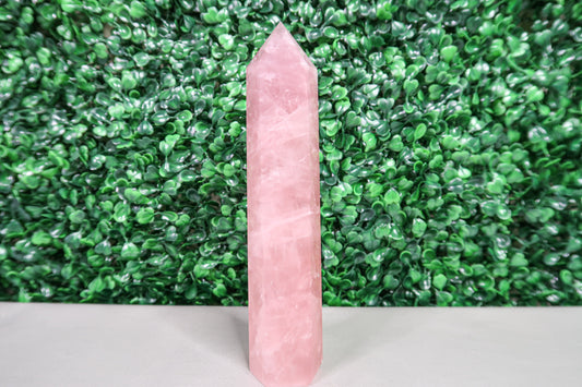 Slender Rose Quartz Tower