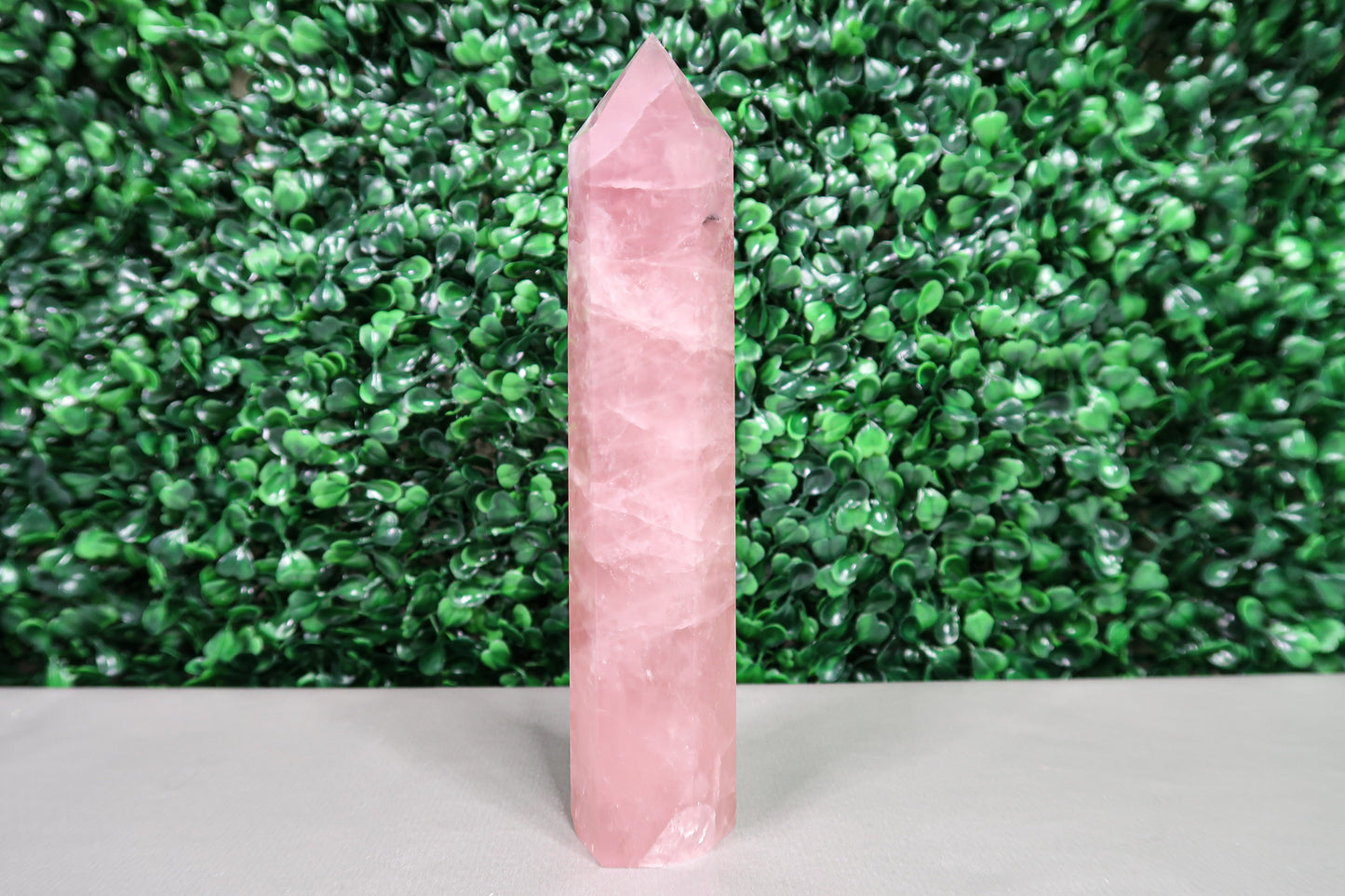 Slender Rose Quartz Tower