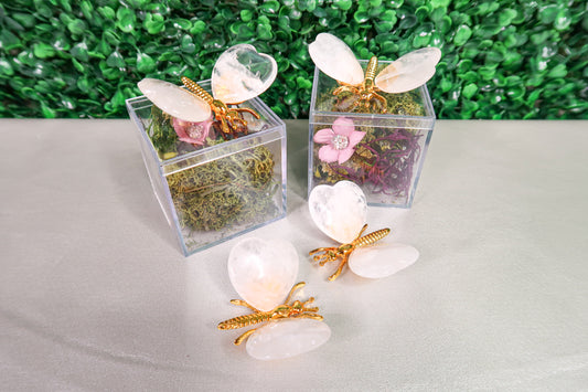 Clear Quartz Mini Dragonflies