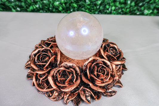 Large Rose Wreath Sphere Holder