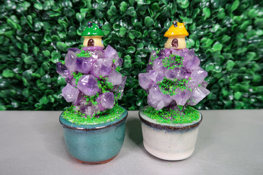 Charming Amethyst Potted Trees