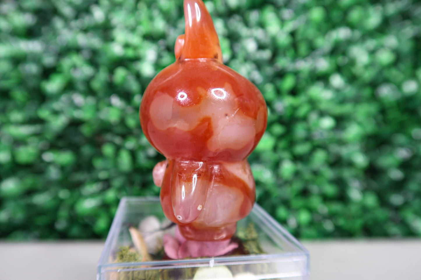 Adorable Druzy Carnelian Bunny