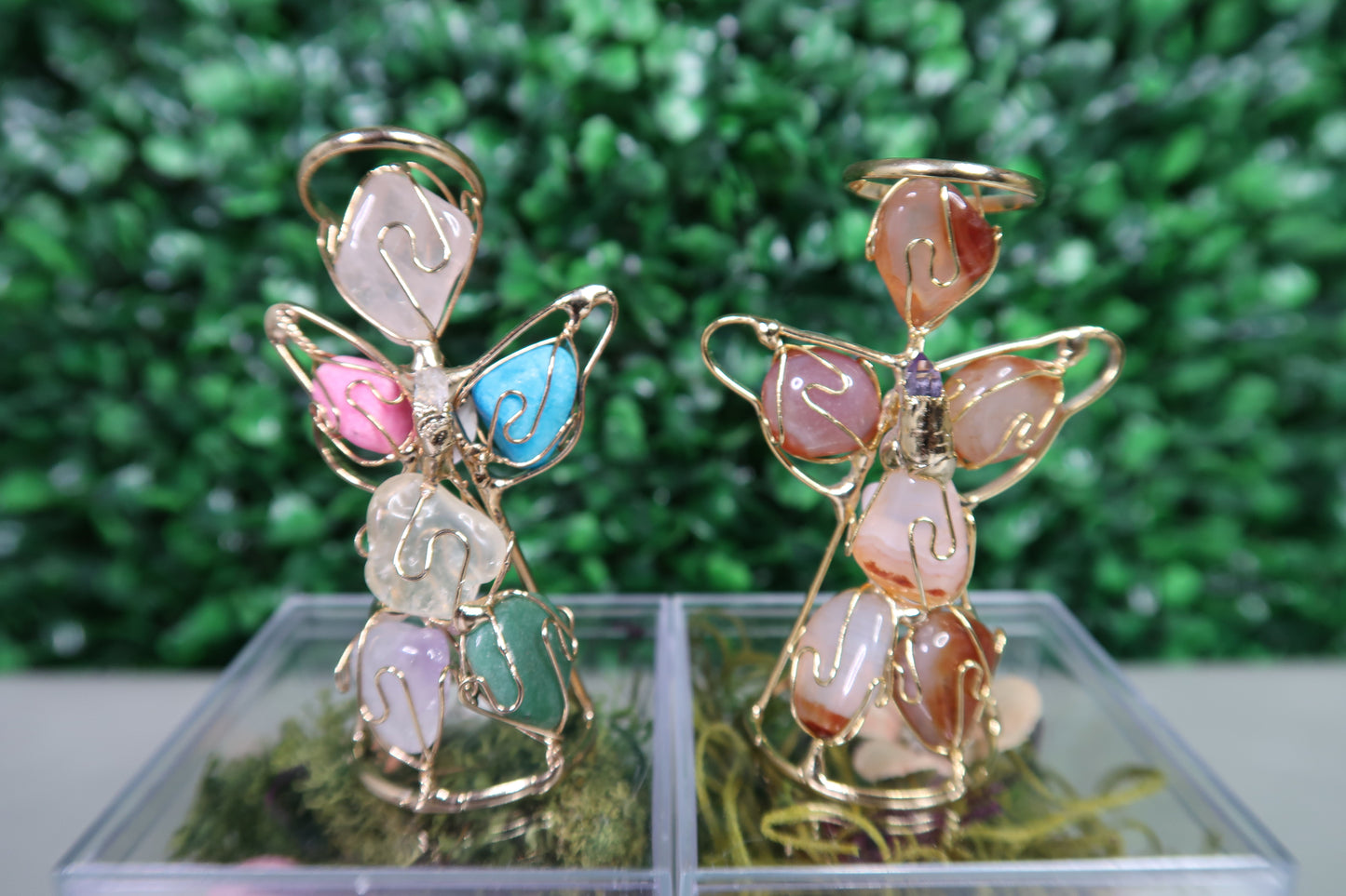 Wire-Wrapped Crystal Angels