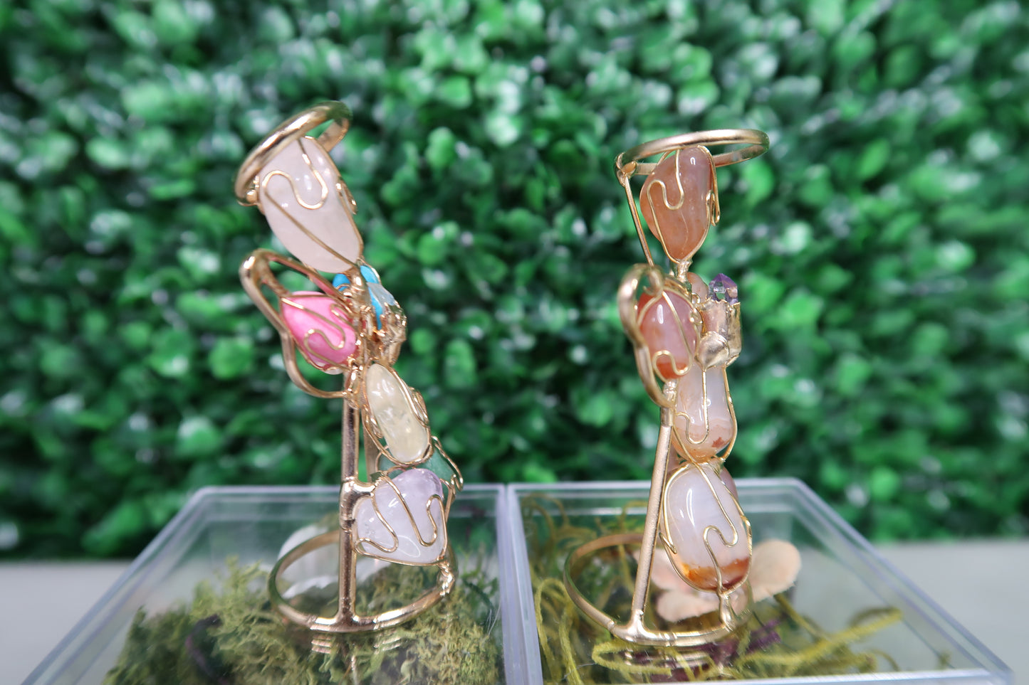 Wire-Wrapped Crystal Angels