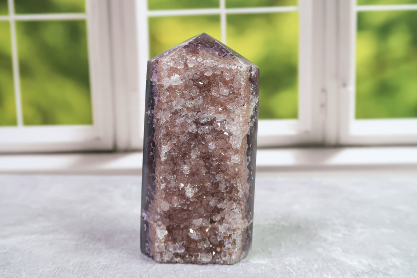 Sparkling Druzy Amethyst Towers