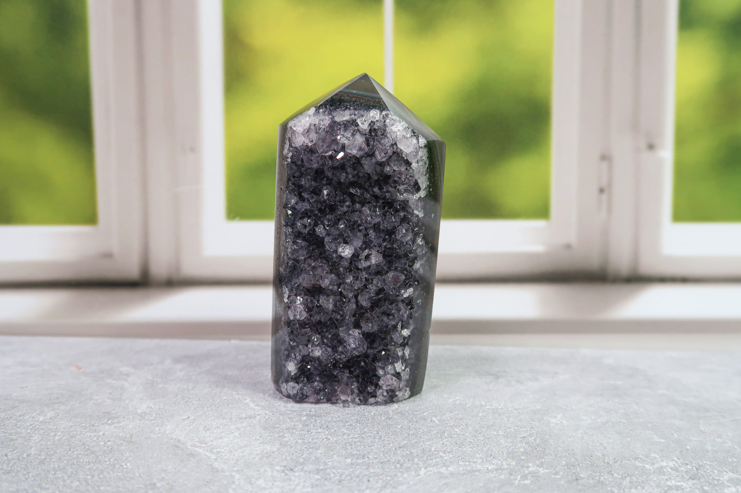 Sparkling Druzy Amethyst Towers