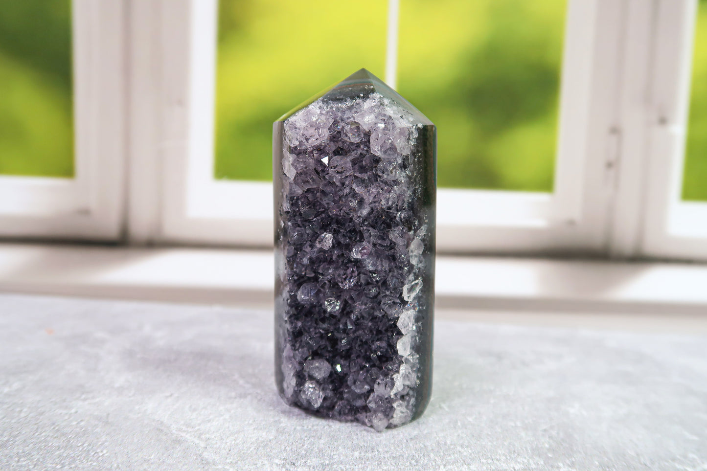 Sparkling Druzy Amethyst Towers