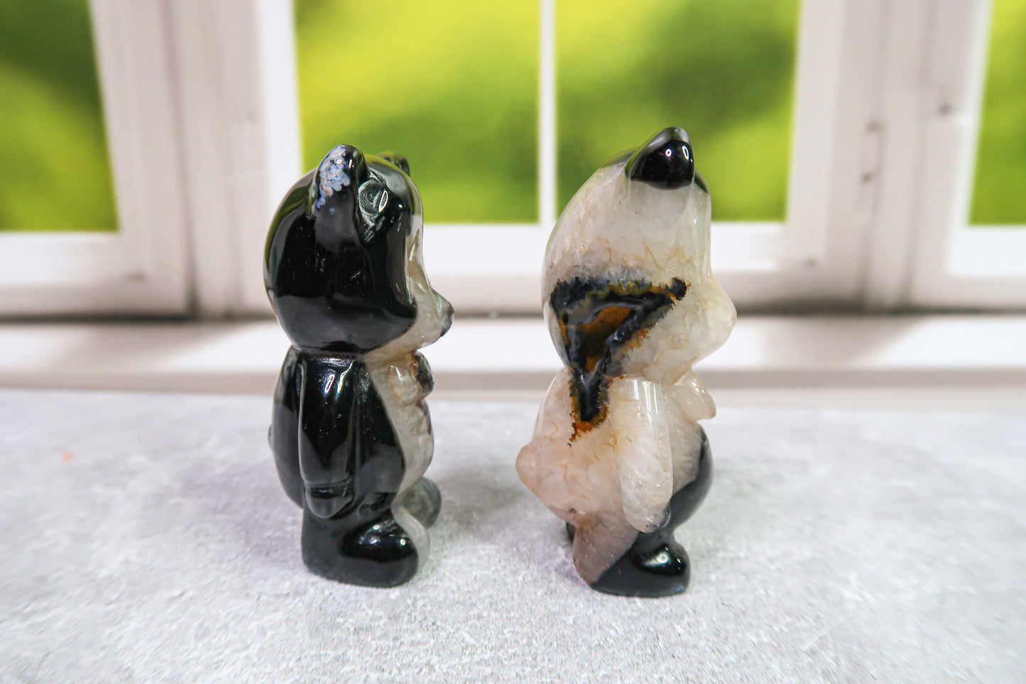 Black Agate Tuxedo Bears