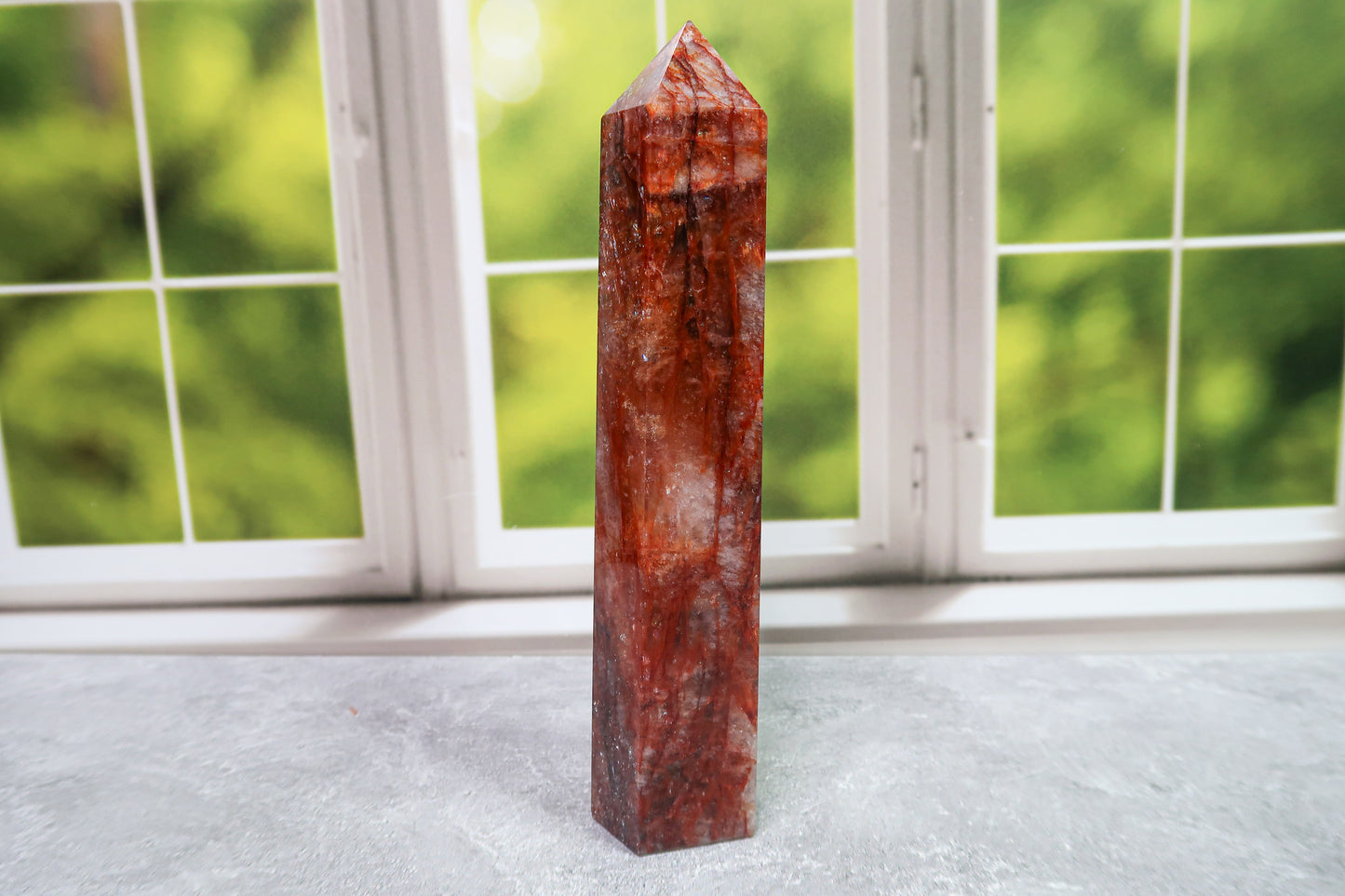 Large Fire Quartz Tower