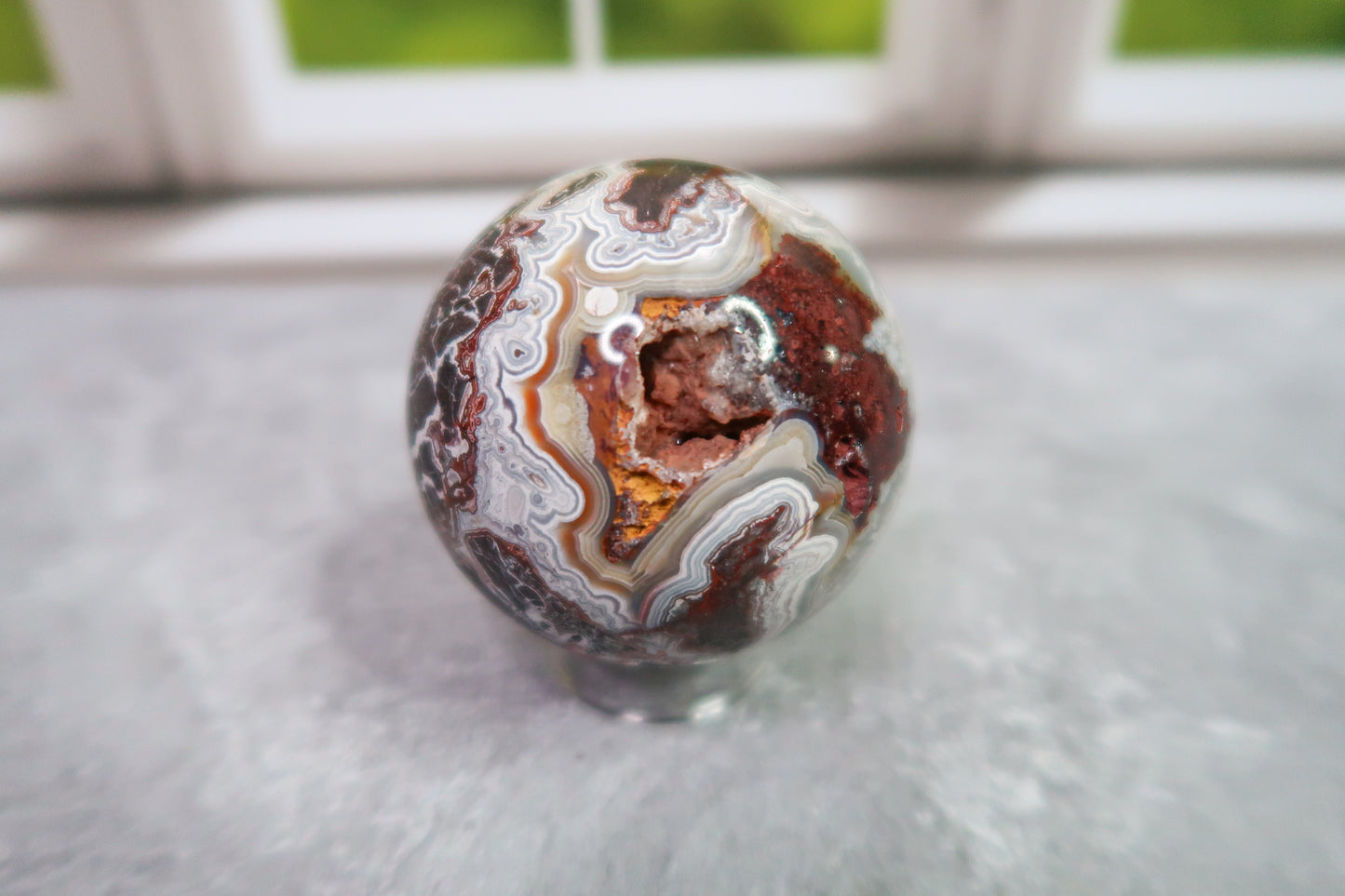 Druzy Mexican Crazy Lace Agate Spheres