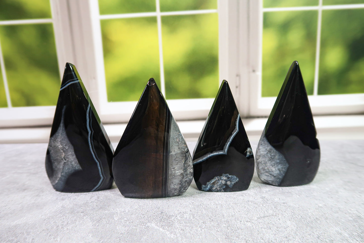 Black Agate Flames