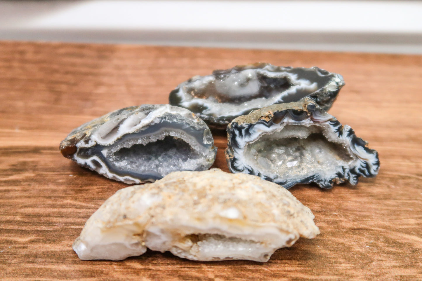 Druzy Agate Geode Slices