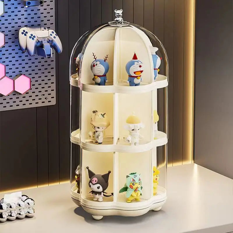 360° Rotating Birdcage Display Showcase