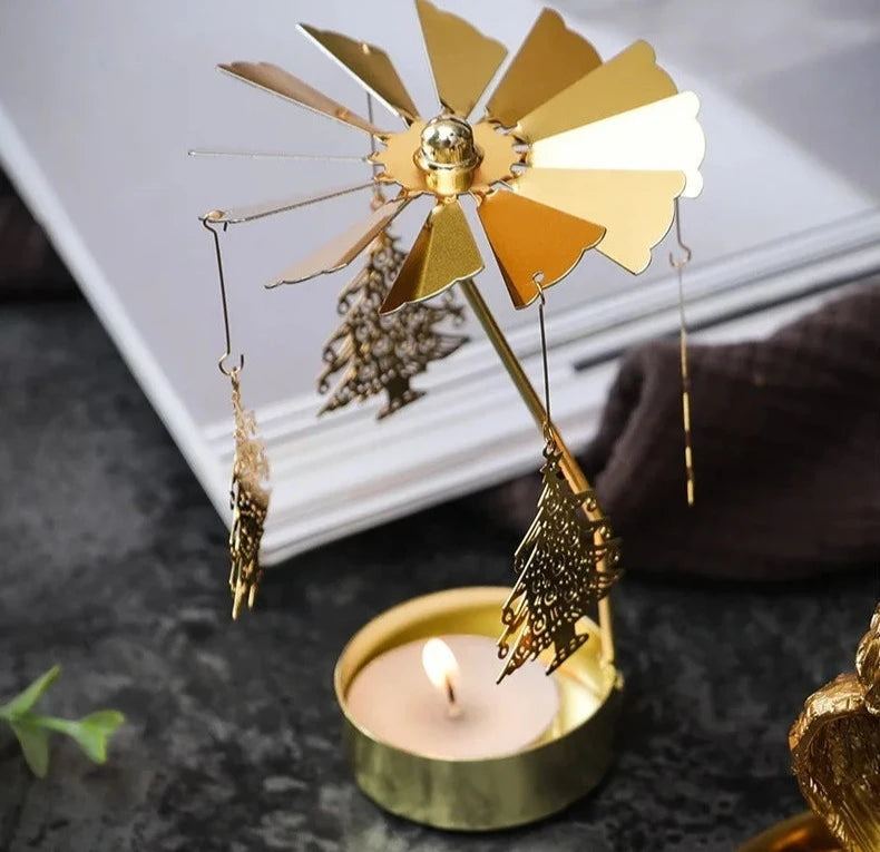 Assorted Rotating Spinner Tea Light Candle Holders