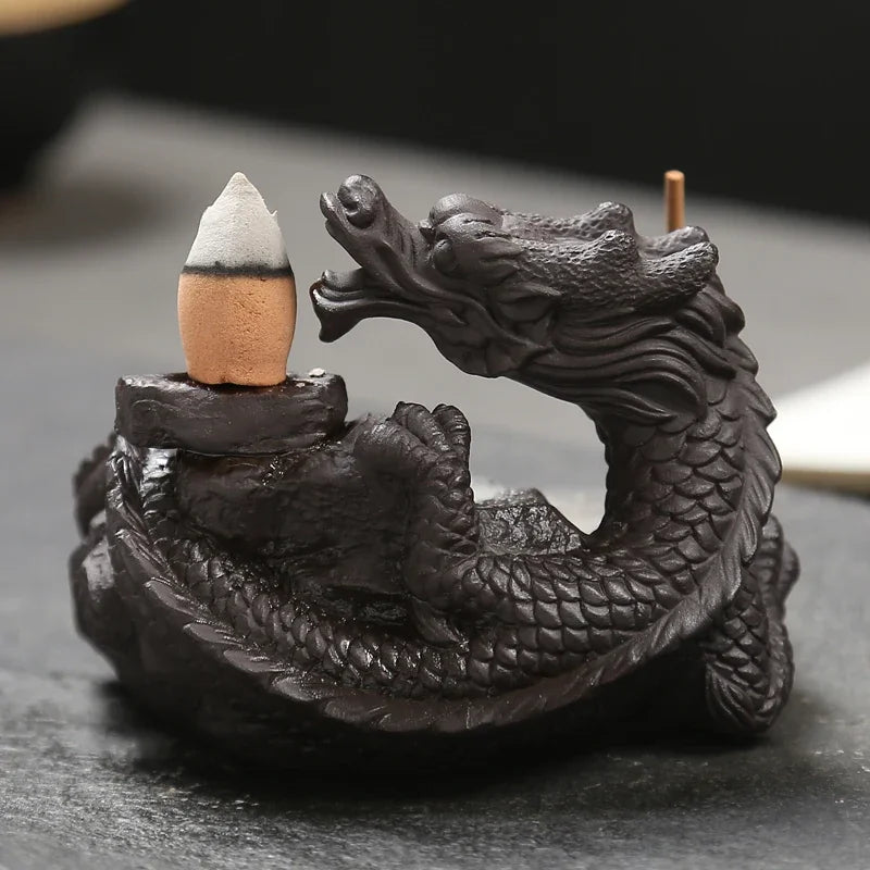 Ceramic Dragon Incense Burner