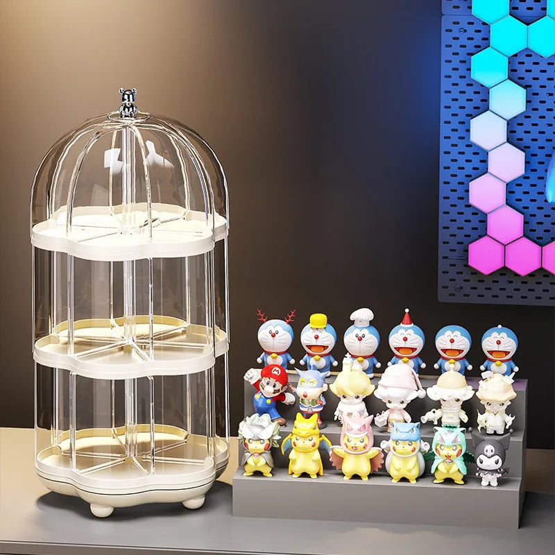 360° Rotating Birdcage Display Showcase