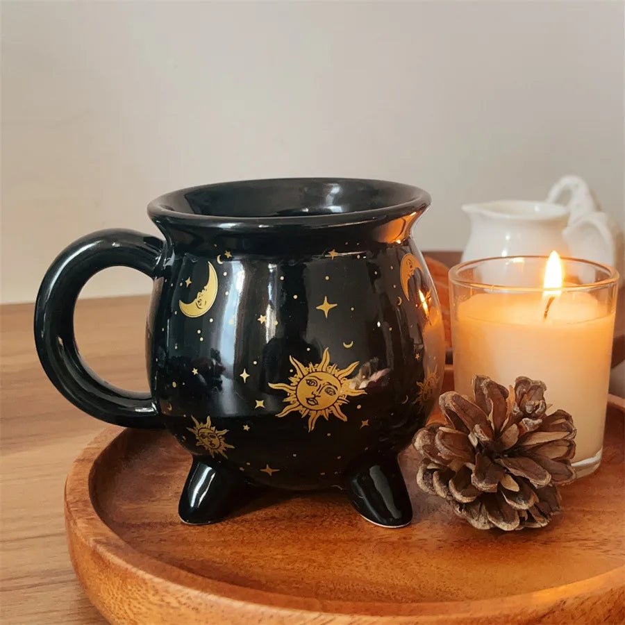 Ceramic Celestial Cauldron Mug