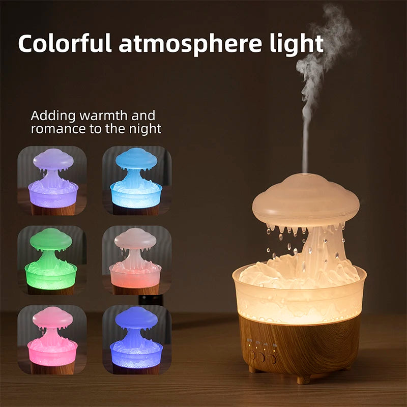 LED Raining Cloud Air Aroma Diffuser & Humidifier