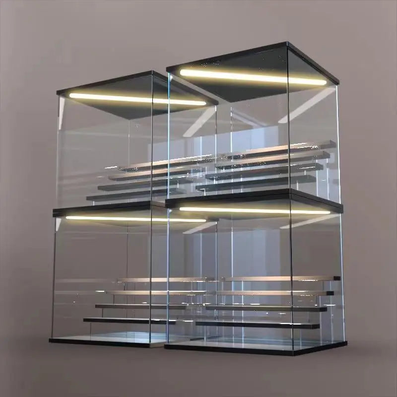 Acrylic Display Case with Led Lights and Stairs