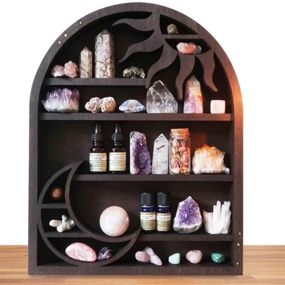 Sun & Moon Crystal Display Shelves