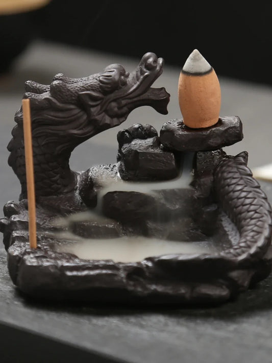 Ceramic Dragon Incense Burner