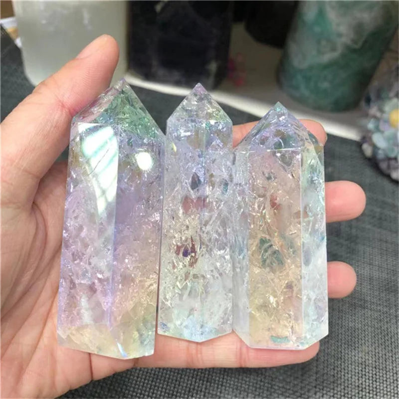 Angel Aura Crackle Crystal Towers