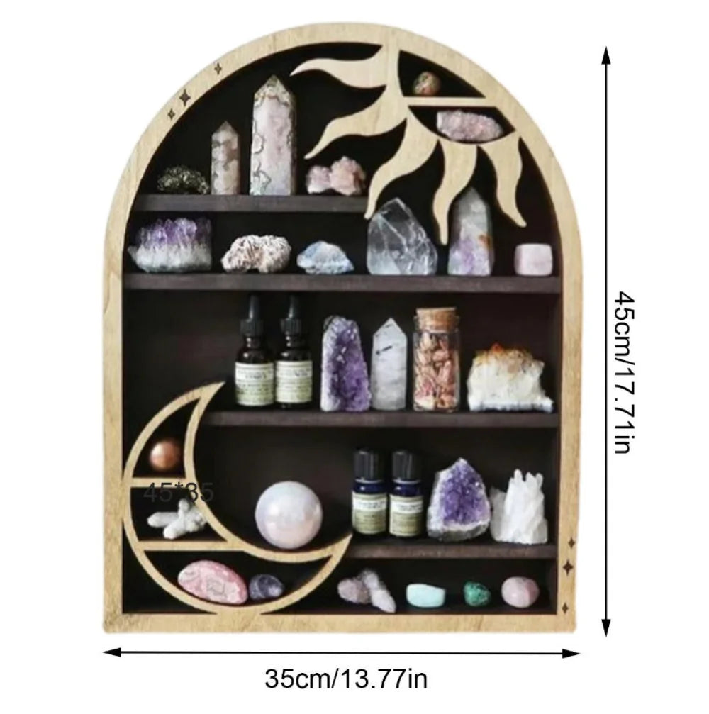 Sun & Moon Crystal Display Shelves