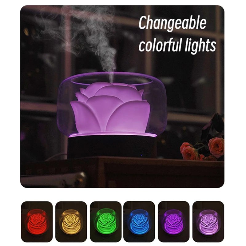 Beautiful Flower Humidifier / Aroma Diffuser Atomizer USB