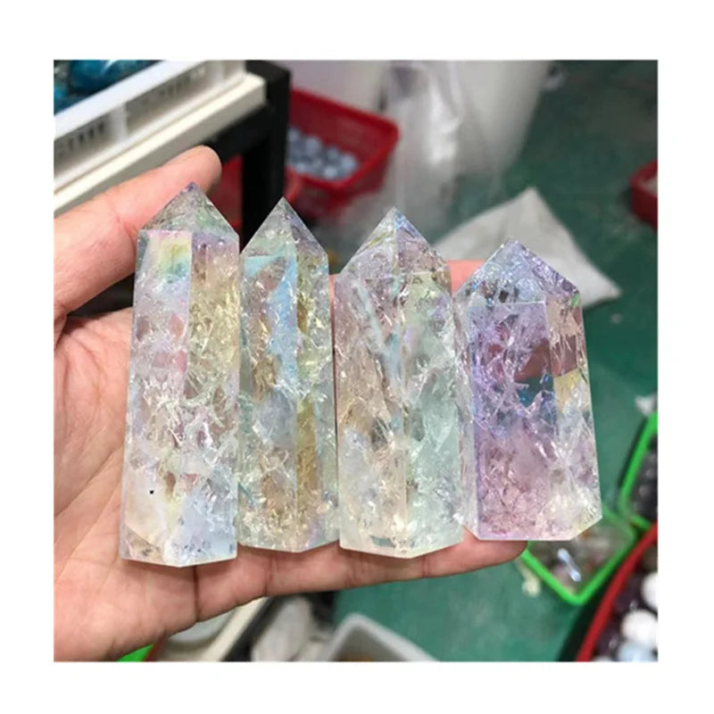 Angel Aura Crackle Crystal Towers