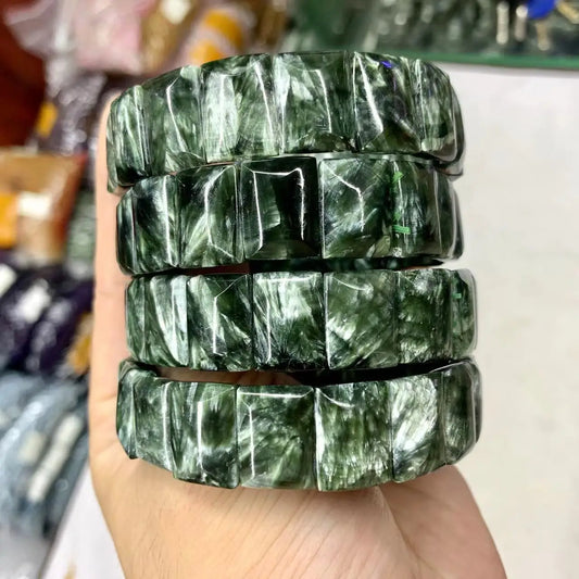 Large High Quality Seraphinite Bracelets