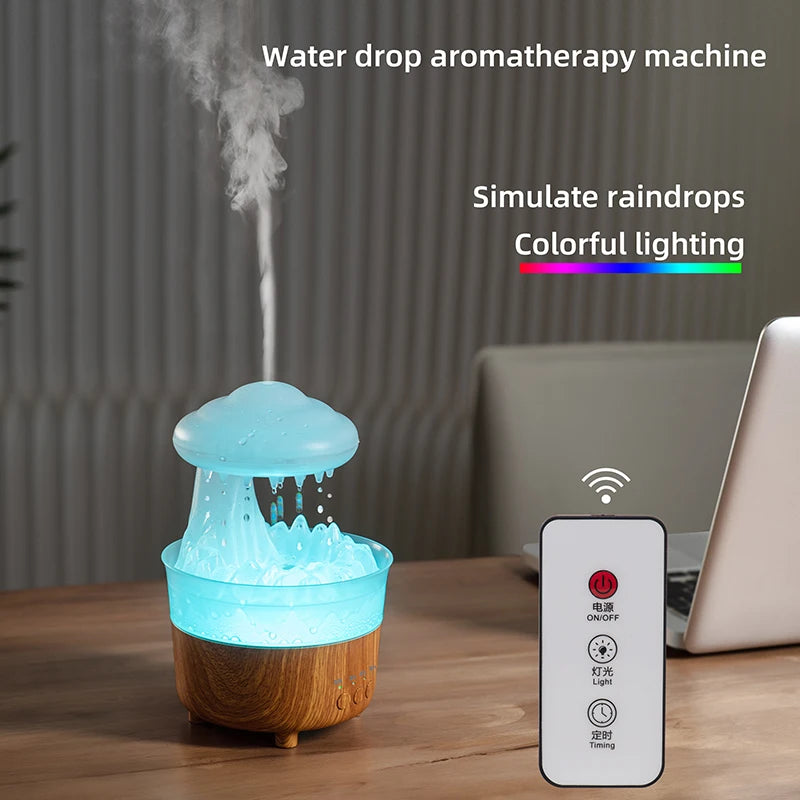 LED Raining Cloud Air Aroma Diffuser & Humidifier