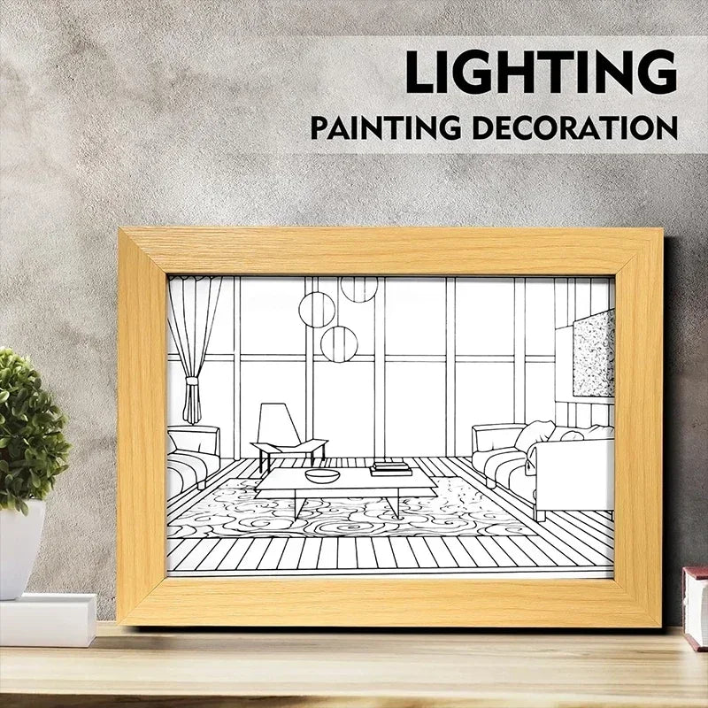 Decorative Led Light Scenic Paintings