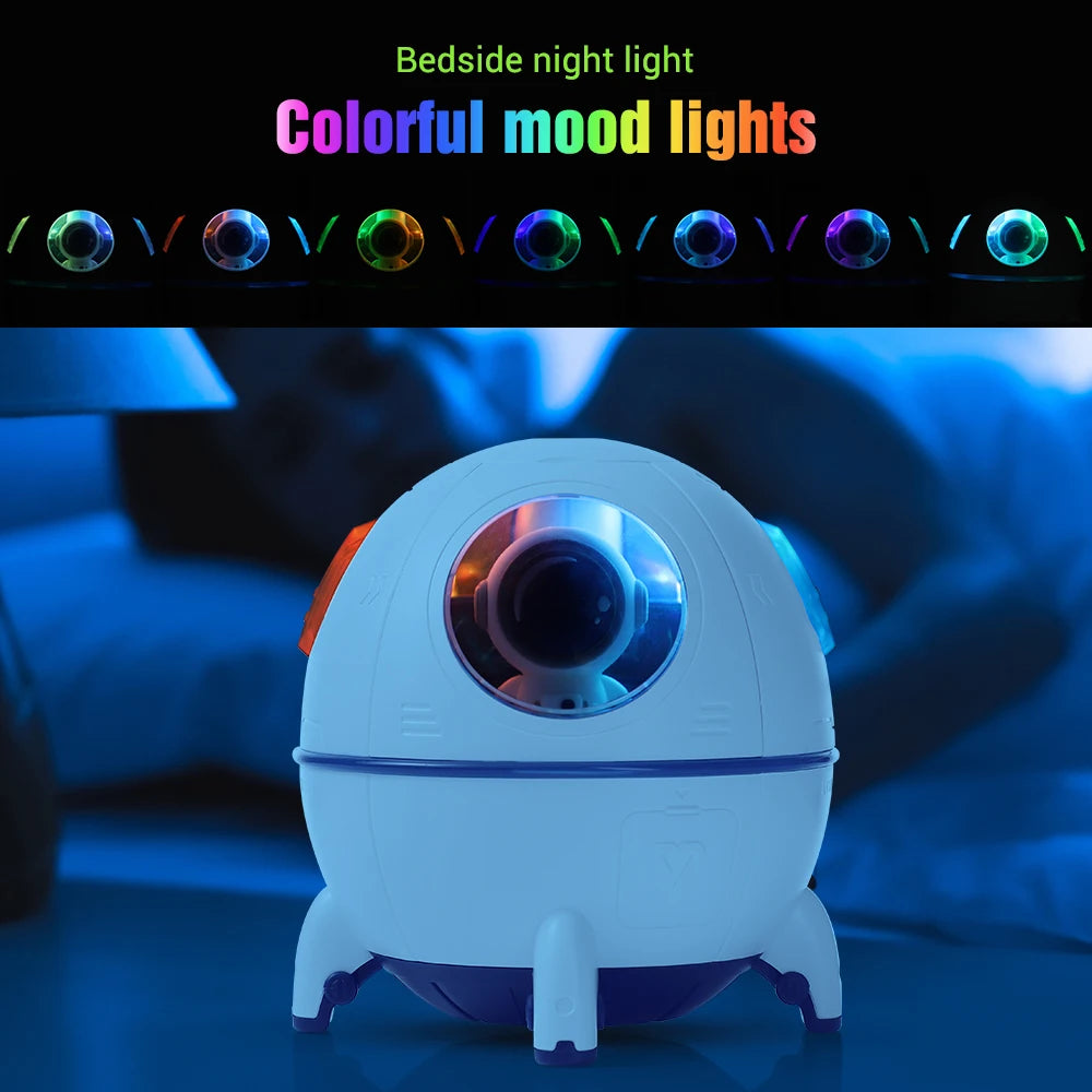 Space Capsule Air Humidifier Aromatherapy Diffuser with Led Light