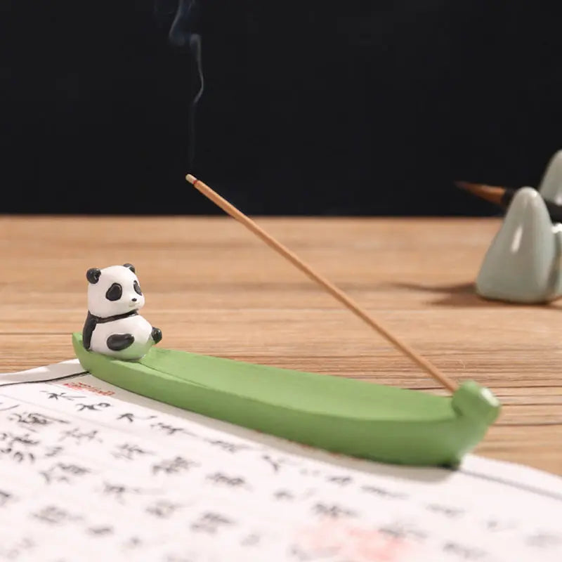 Cartoon Animal and Food Boat Incense Stick Holder