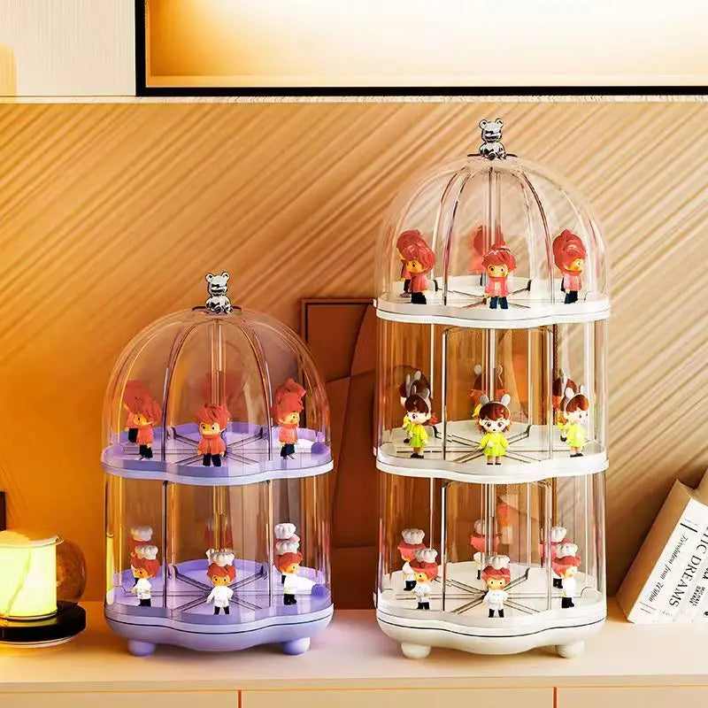 360° Rotating Birdcage Display Showcase