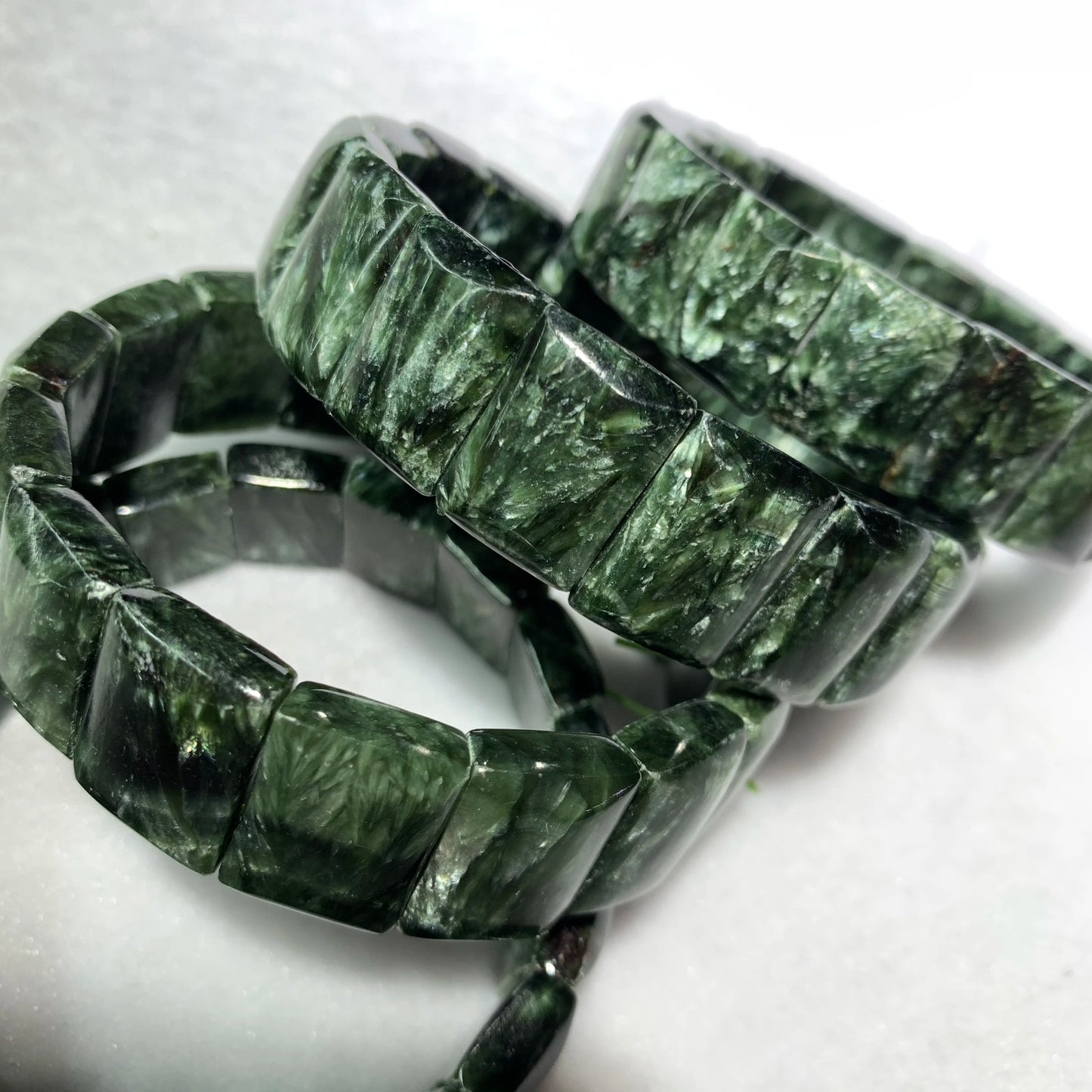 Large High Quality Seraphinite Bracelets