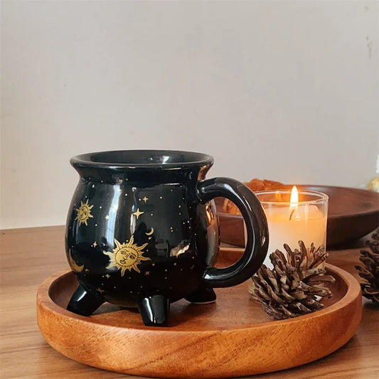 Ceramic Celestial Cauldron Mug